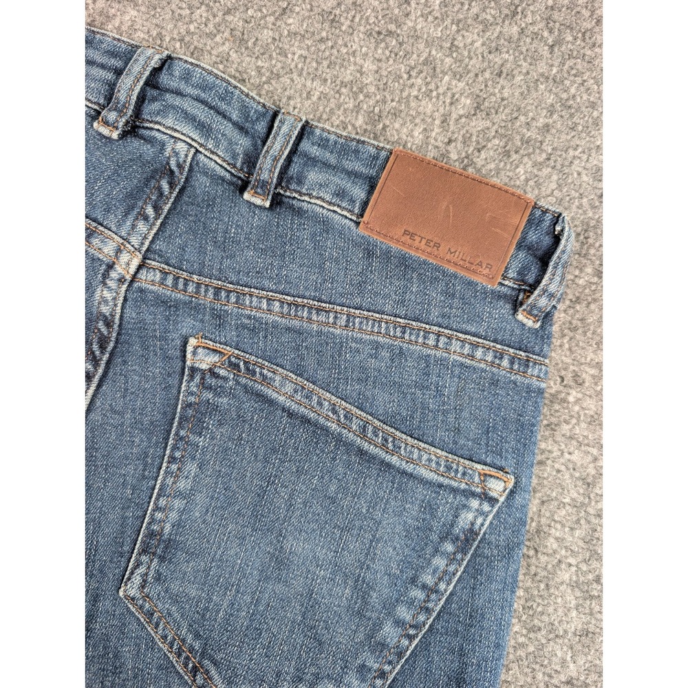 Peter Millar Crown Crafted Jeans Mens 30/32 True Blue Wash Tailored Fit‎